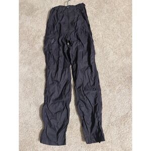 Sierra Designs Black Waterproof Rain Pants Mens Medium Hiking Cargo Seam Sealed
